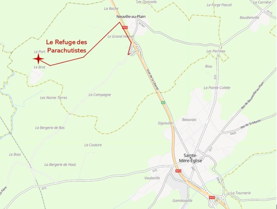 Chambre De Rose - Le Refuge Des Parachutistes - En Bordure Du Marais Neuville-au-Plain Ngoại thất bức ảnh